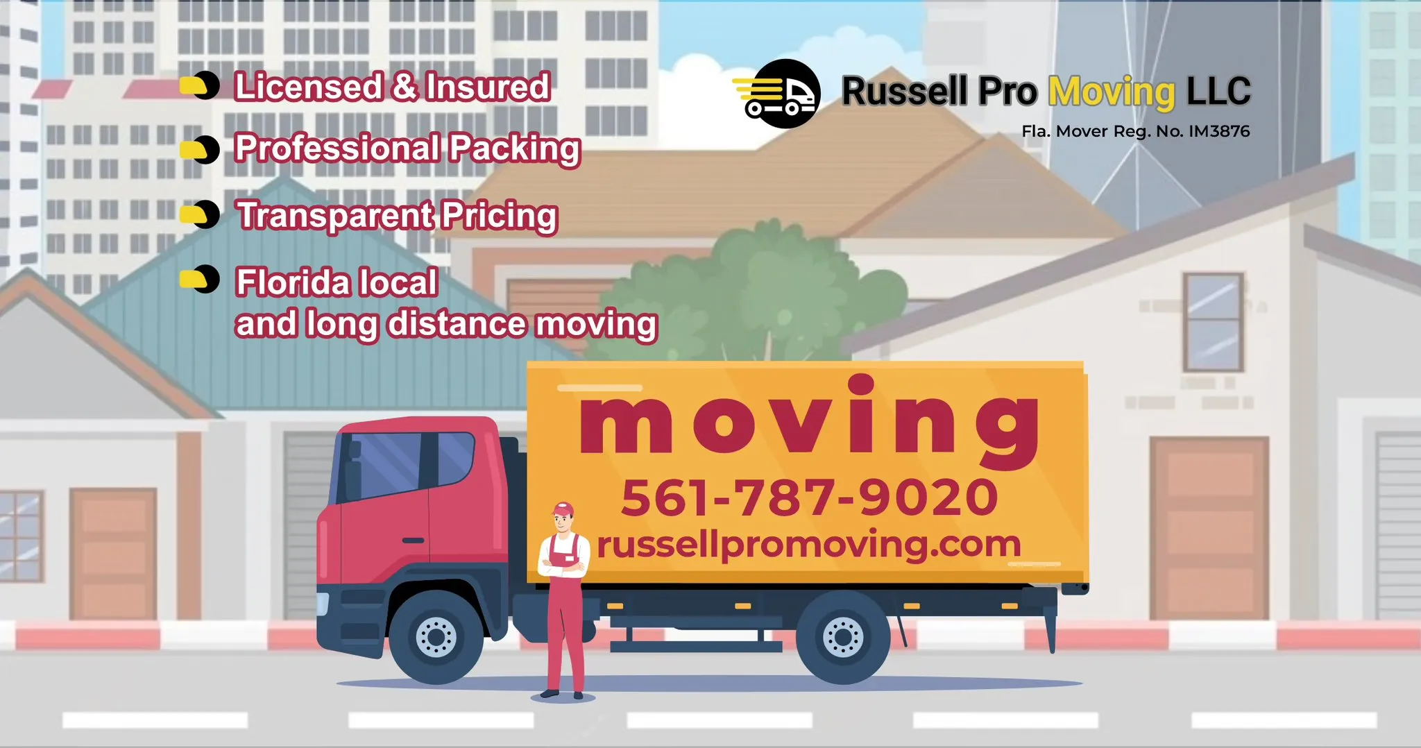 Послуги з перевезення Russell Pro Moving LLC 
